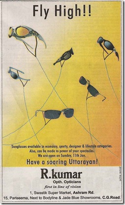 Publicidad Anteojos de Sol